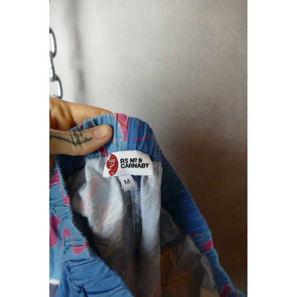 RS No 9 Carnaby Rolling Stones Men's Abstract Print Shorts Elastic Waist Size M - Picture 7 of 9